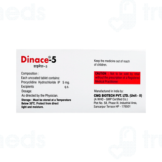 Dinace 5 MG Tablet 10