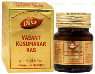 Dabur Vasant Kusumakar Ras With Gold & Pearl Tablet 100