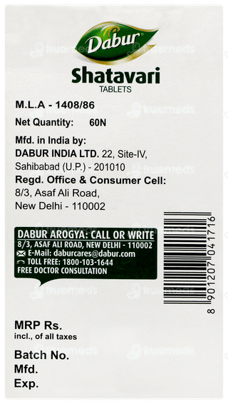 Dabur Shatavari Tablet 60