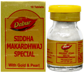 Dabur Siddha Makardhwaj Special With Gold & Pearl Tablet 10