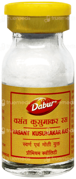 Dabur Vasant Kusumakar Ras With Gold & Pearl Tablet 30