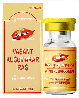 Dabur Vasant Kusumakar Ras With Gold And Pearl Tablet 30