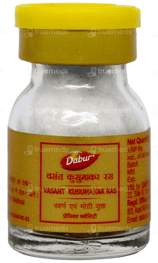Dabur Vasant Kusumakar Ras With Gold And Pearl Tablet 10
