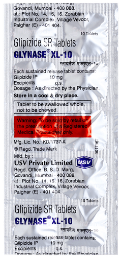 Glynase Xl 10 Tablet 10