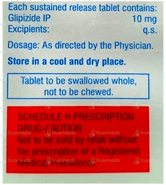 Glynase Xl 10 Tablet 10 Glynase Xl 10 Tablet 10
