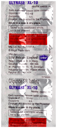 Glynase Xl 10 Tablet 10 Glynase Xl 10 Tablet 10