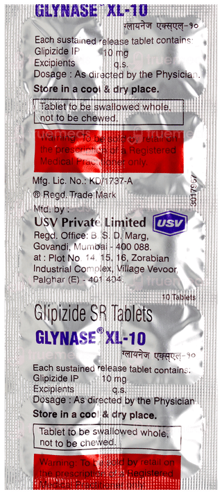 Glynase Xl 10 Tablet 10