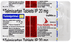 Telmiprime 20 Tablet 15