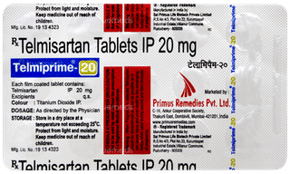 Telmiprime 20 Tablet 15