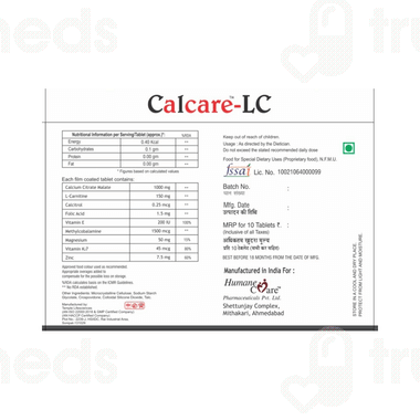 Calcare Lc Tablet 10 - Uses, Side Effects, Dosage, Price | Truemeds