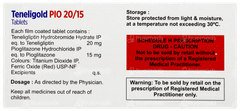 Teneligold Pio 20/15 Tablet 10 Teneligold Pio 20/15 Tablet 10