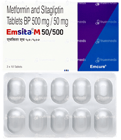 Emsita M 50/500 Tablet 10