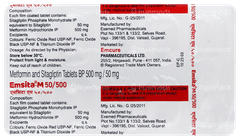 Emsita M 50/500 Tablet 10