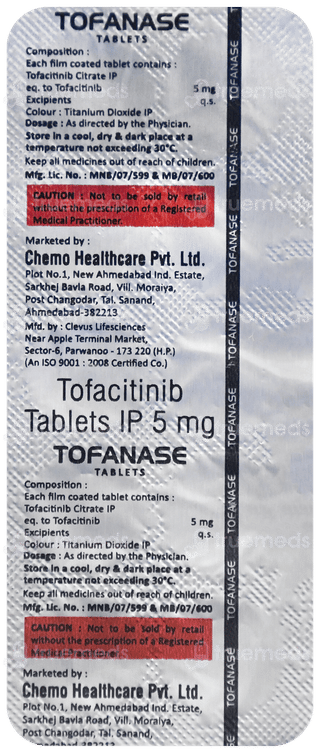 Tofanase 5 MG Tablet 10
