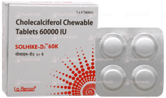 Solhike D3 60K Chewable Tablet 4 Solhike D3 60K Chewable Tablet 4
