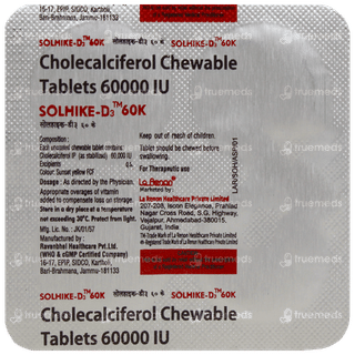 Solhike D3 60K Chewable Tablet 4