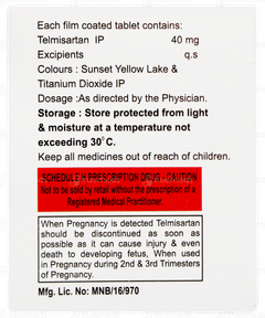 Telzox 40 Tablet 15 Telzox 40 Tablet 15