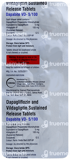 Dapabite Vd 5/100 Tablet 10