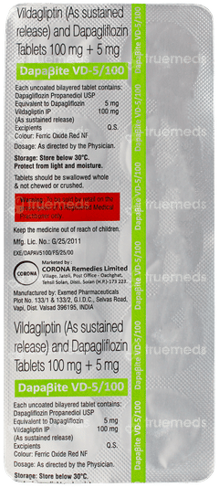Dapabite Vd 5/100 Tablet 10 Dapabite Vd 5/100 Tablet 10