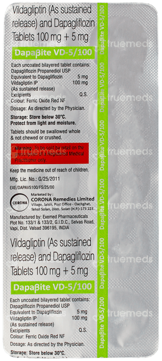 Dapabite Vd 5/100 Tablet 10