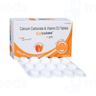 Calculate Orange Flavour Sugar Free Tablet 15