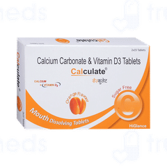 Calculate Orange Flavour Sugar Free Tablet 15