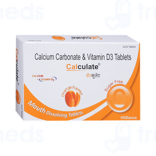 Calculate Orange Flavour Sugar Free Tablet 15