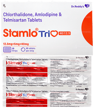 Stamlo Trio 40/12.5 Tablet 15