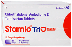 Stamlo Trio 40/12.5 Tablet 15 Stamlo Trio 40/12.5 Tablet 15