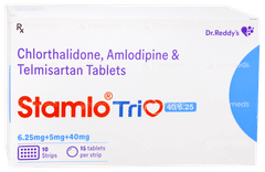 Stamlo Trio 40/6.25 Tablet 15