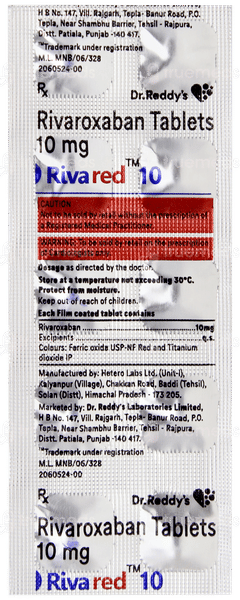 Rivared 10 Tablet 10 Rivared 10 Tablet 10