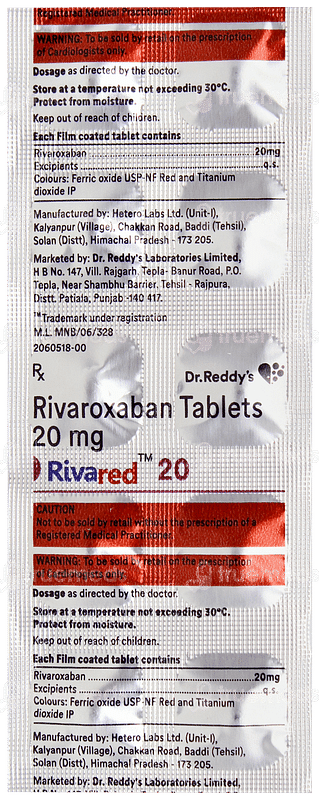 Rivared 20 Tablet 10