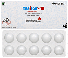 Tasiron 15 Blackberry Flavour Chewable Tablet 10 Tasiron 15 Blackberry Flavour Chewable Tablet 10