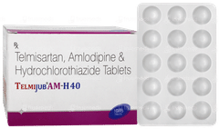 Telmijub Am H 40 Tablet 15