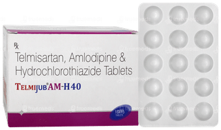 Telmijub Am H 40 Tablet 15