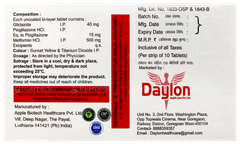 Dayclazide Mp 40 Tablet 10