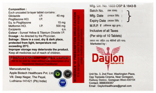 Dayclazide Mp 40 Tablet 10