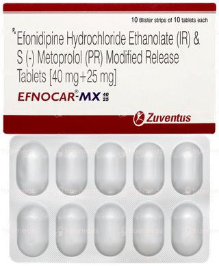 Efnocar Mx 40/25 Tablet 10