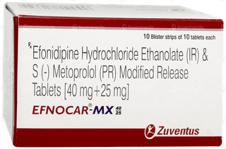 Efnocar Mx 40/25 Tablet 10