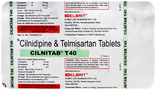 Cilnitab T40 Tablet 15