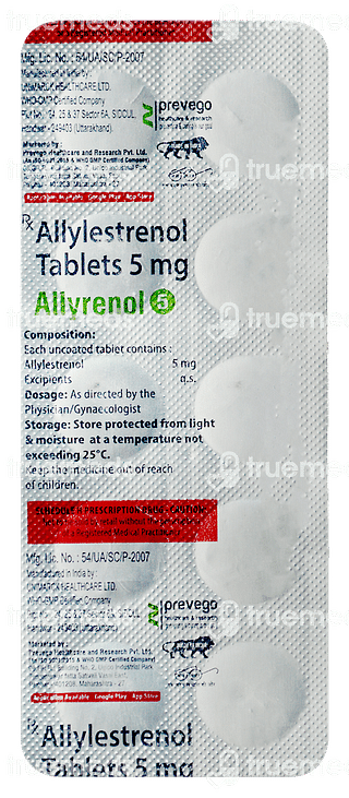 Allyrenol 5 MG Tablet 10