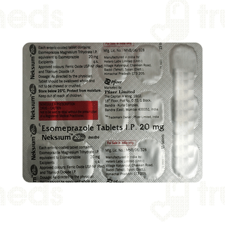 Neksium 20mg Tablet 15