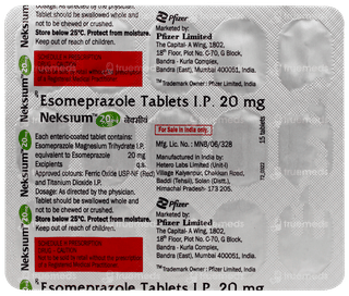 Neksium 20Mg Tablet 15