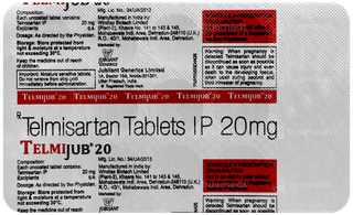 Telmijub 20 Tablet 15
