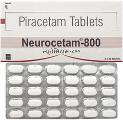 Neurocetam 800 Tablet 30 Neurocetam 800 Tablet 30
