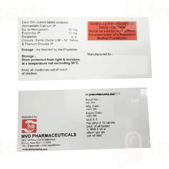 Minilip Ez 40/10 MG Tablet 10 Minilip Ez 40/10 MG Tablet 10