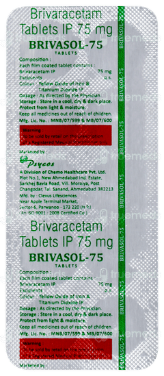 Brivasol 75 Tablet 10 Brivasol 75 Tablet 10