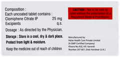 Clomivate 25 Tablet 10 Clomivate 25 Tablet 10