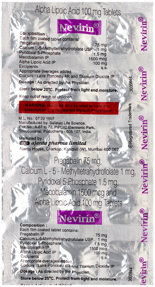 Nevirin Tablet 15
