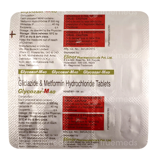 Glycozar M 40Mg Tablet 15